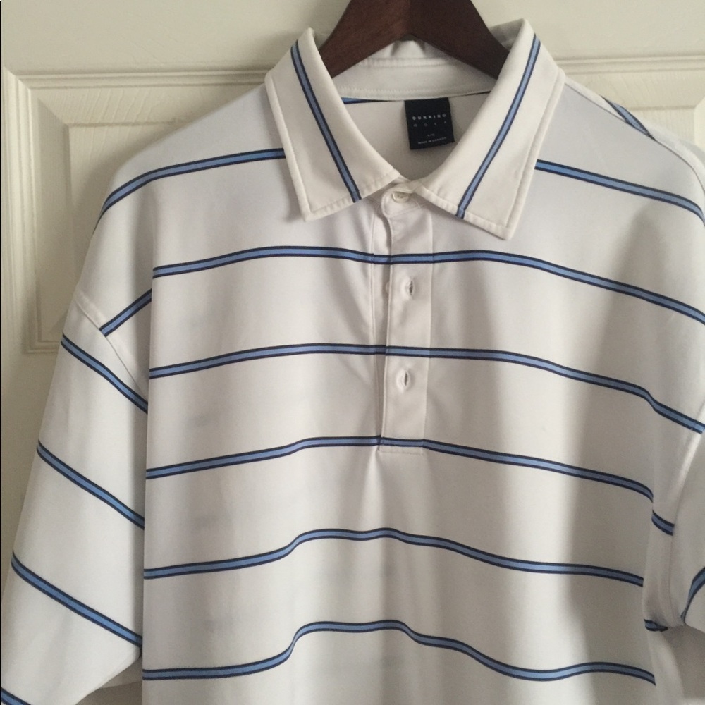 Striped Golf Shirt by Dunning.